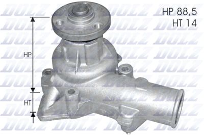 Water Pump, engine cooling DOLZ S108M