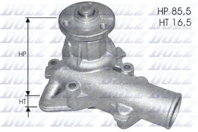 Water Pump, engine cooling DOLZ S118