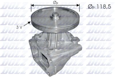 Water Pump, engine cooling DOLZ S121