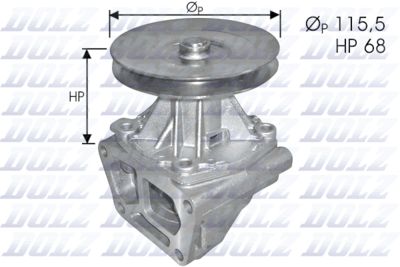 Water Pump, engine cooling DOLZ S129