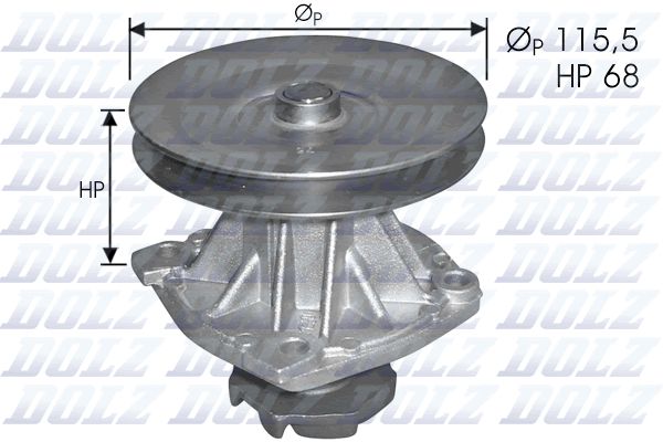 DOLZ S135 Water Pump, engine cooling