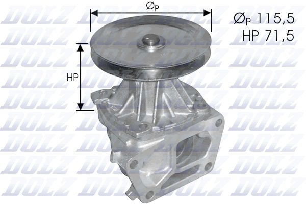 DOLZ S136 Water Pump, engine cooling