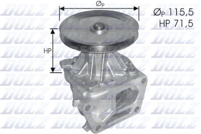 Water Pump, engine cooling DOLZ S136