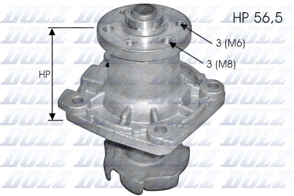 DOLZ S138 Water Pump, engine cooling
