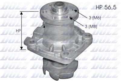 Water Pump, engine cooling DOLZ S138
