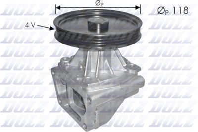 Water Pump, engine cooling DOLZ S146