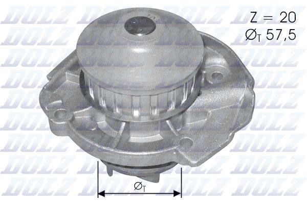 DOLZ S161 Water Pump, engine cooling