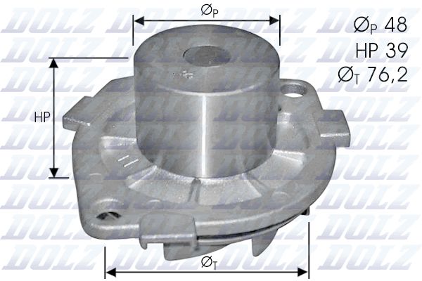 DOLZ S214 Water Pump, engine cooling
