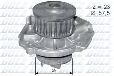 Water Pump, engine cooling DOLZ S219