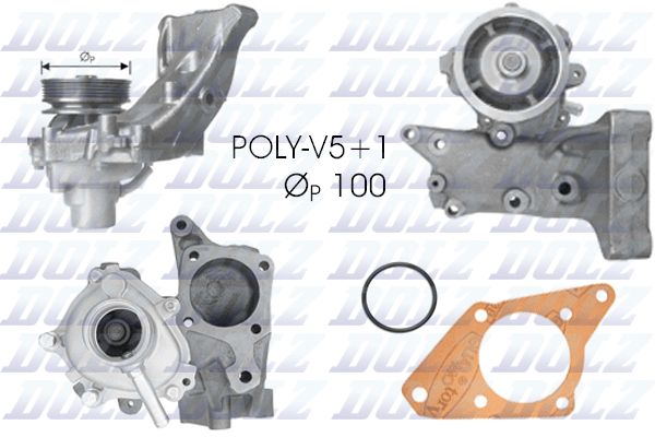 DOLZ S221 Water Pump, engine cooling