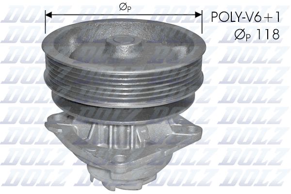 DOLZ S224 Water Pump, engine cooling