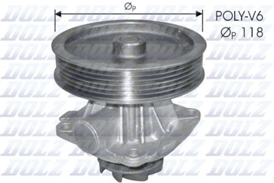 Water Pump, engine cooling DOLZ S225