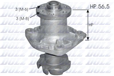 Water Pump, engine cooling DOLZ S238