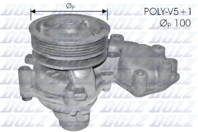 Water Pump, engine cooling DOLZ S272