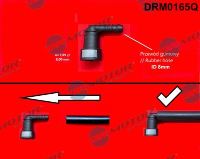 Hose Connector, fuel hose Dr.Motor Automotive DRM0165Q