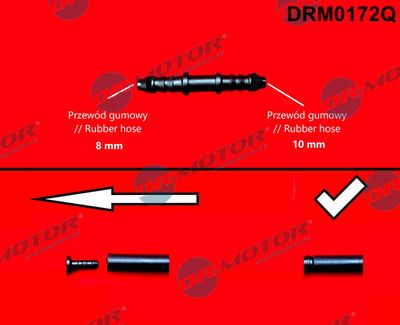 Hose Connector, fuel hose Dr.Motor Automotive DRM0172Q