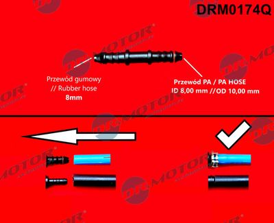 Hose Connector, fuel hose Dr.Motor Automotive DRM0174Q