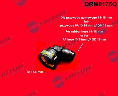 Hose Connector, fuel hose Dr.Motor Automotive DRM0176Q