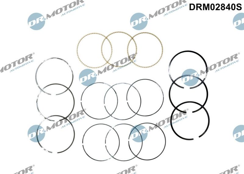 Dr.Motor Automotive DRM02840S Piston Ring Kit