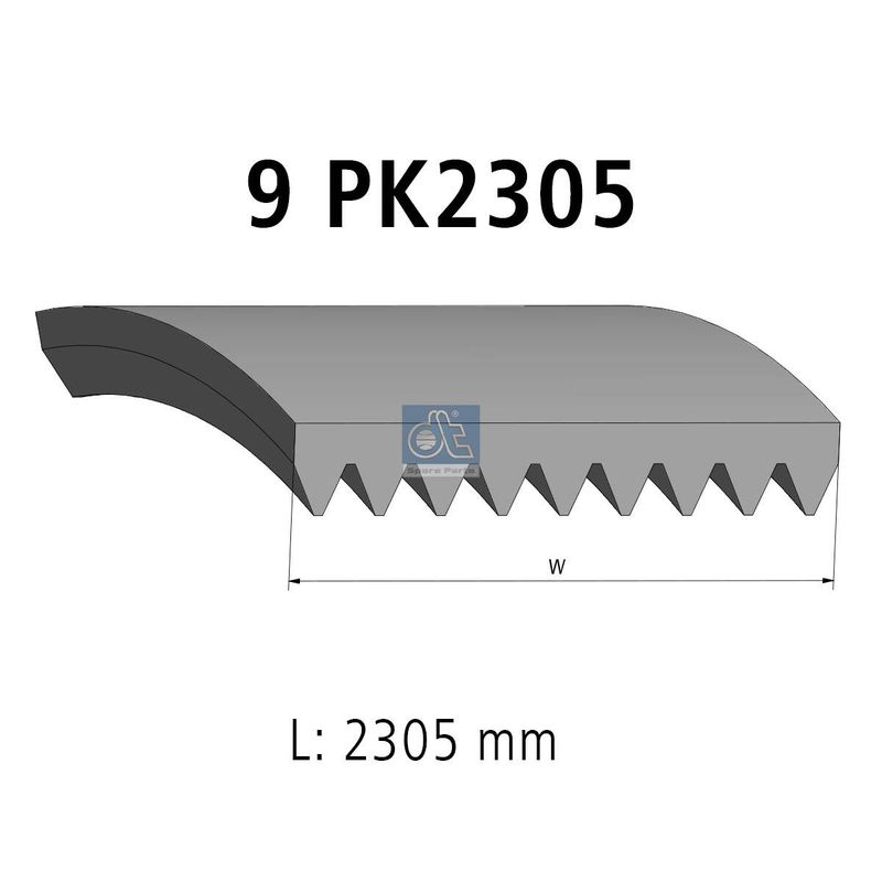 DT Spare Parts 4.81704 V-Ribbed Belt