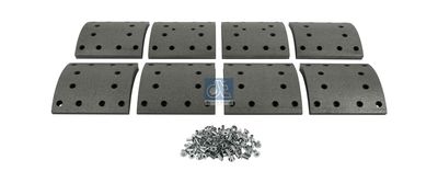 Brake Lining Kit, drum brake DT Spare Parts 7.92426