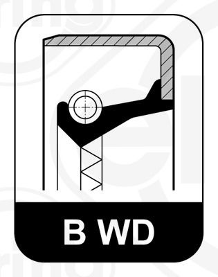 ELRING 008.680 Shaft Seal, differential