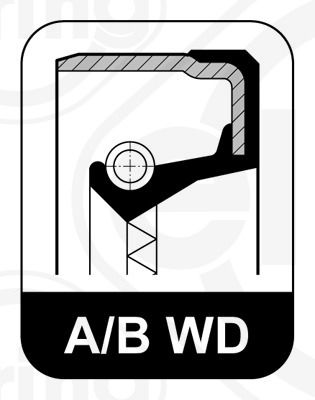 ELRING 104.470 Shaft Seal, wheel hub