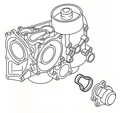 ELRING 339.870 Gasket, oil cooling thermostat