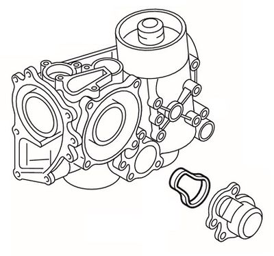 Gasket, oil cooling thermostat ELRING 339.870