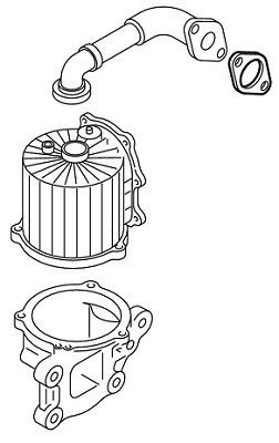 ELRING 387.520 Gasket, crankcase ventilation
