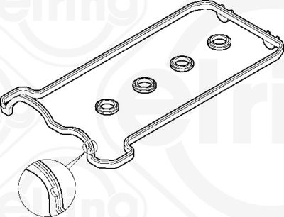 Gasket Set, cylinder head cover ELRING 475.860