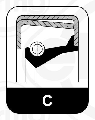 ELRING 484.300 Shaft Seal, wheel hub
