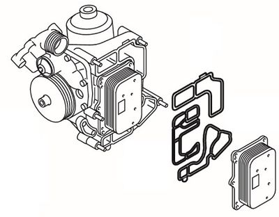Gasket Set, water pump ELRING 872.620
