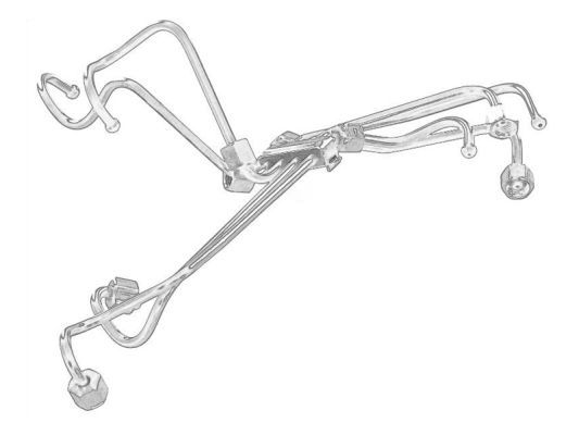 ENGITECH ENT040031 High Pressure Pipe, injection system