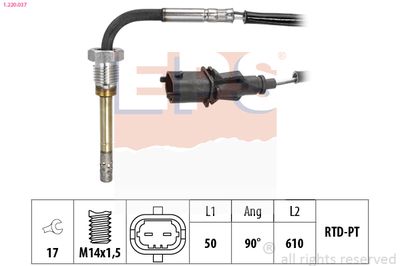 Sensor, exhaust gas temperature EPS 1.220.037