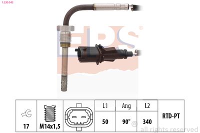 Sensor, exhaust gas temperature EPS 1.220.042