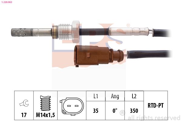 EPS 1.220.063 Sensor, exhaust gas temperature
