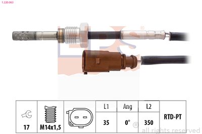 Sensor, exhaust gas temperature EPS 1.220.063