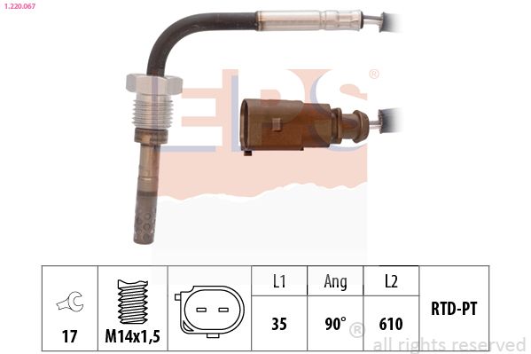 EPS 1.220.067 Sensor, exhaust gas temperature