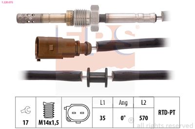 Sensor, exhaust gas temperature EPS 1.220.075