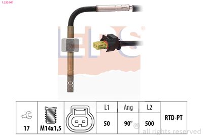 Sensor, exhaust gas temperature EPS 1.220.081