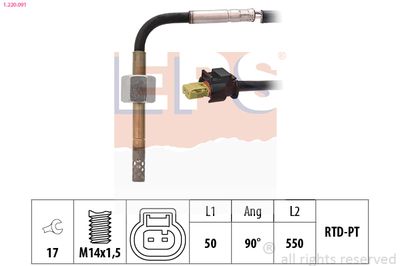 Sensor, exhaust gas temperature EPS 1.220.091