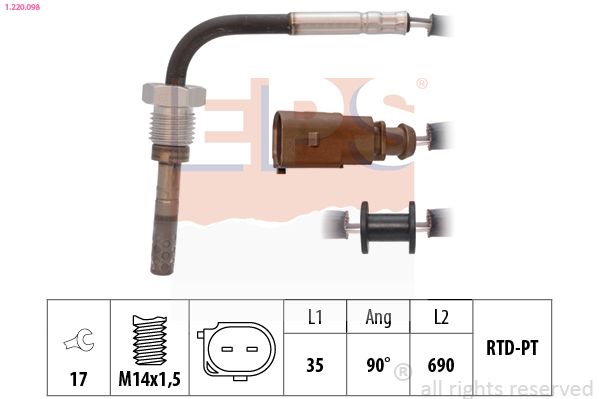 EPS 1.220.098 Sensor, exhaust gas temperature