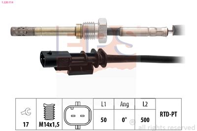 Sensor, exhaust gas temperature EPS 1.220.114
