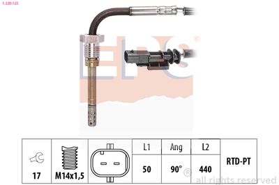 Sensor, exhaust gas temperature EPS 1.220.125