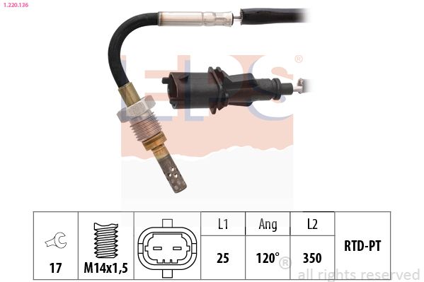 EPS 1.220.136 Sensor, exhaust gas temperature