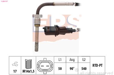 Sensor, exhaust gas temperature EPS 1.220.137