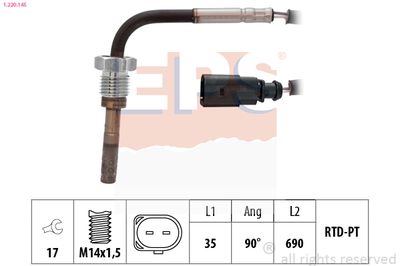 Sensor, exhaust gas temperature EPS 1.220.145