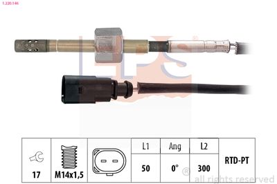 Sensor, exhaust gas temperature EPS 1.220.146