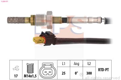 Sensor, exhaust gas temperature EPS 1.220.151